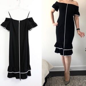 Tenax dress 50s Dita Von Teese form fitting sexy pinup dress zip L large stretch